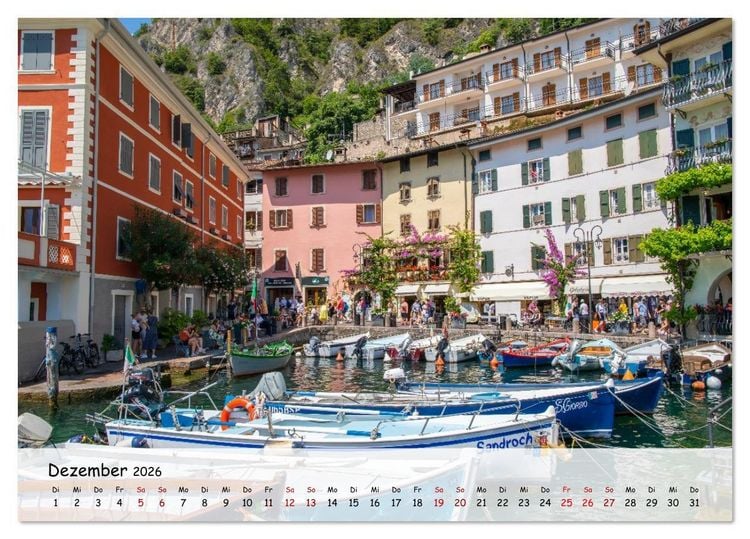 Produktbild: Limone sul Garda - Traumhaftes St&auml;dtchen am Gardasee (Tischkalender 2026 DIN A5 quer), CALVENDO Monatskalender