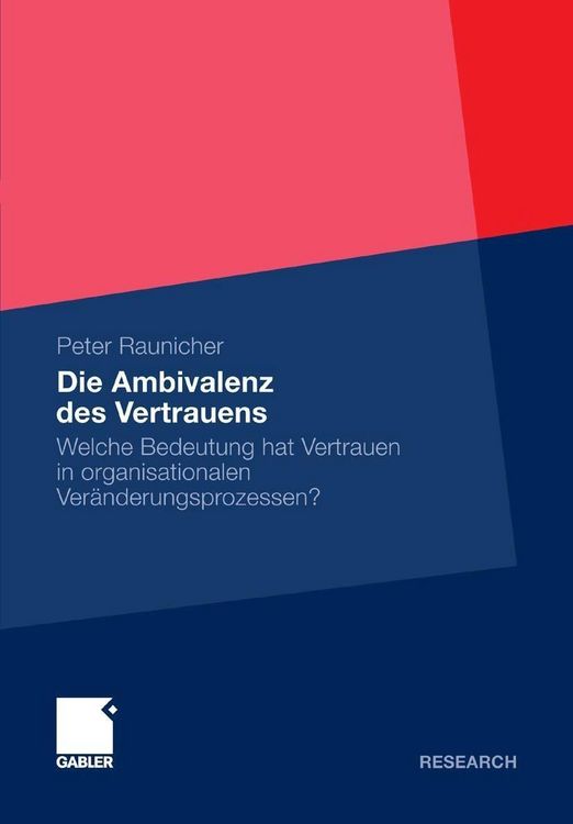 Produktbild: Die Ambivalenz des Vertrauens