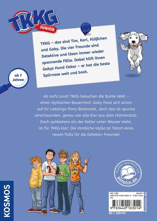 Produktbild: TKKG Junior, 6, Bauernhof in Gefahr
