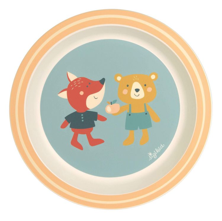 Produktbild: sigikid 25354 - Teller Fuchs und B&auml;r Yellow