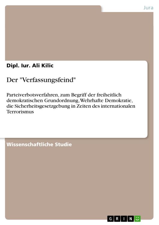 Produktbild: Der "Verfassungsfeind"