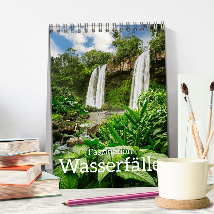 Produktbild: Faszination Wasserf&auml;lle (Tischkalender 2026 DIN A5 hoch), CALVENDO Monatskalender