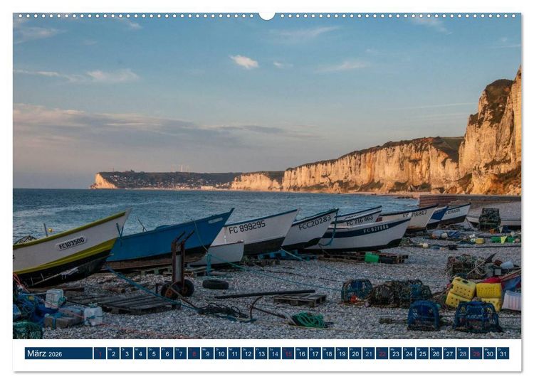 Produktbild: Normandie - raue K&uuml;sten, sanfte H&uuml;gel (hochwertiger Premium Wandkalender 2026 DIN A2 quer), Kunstdruck in Hochglanz