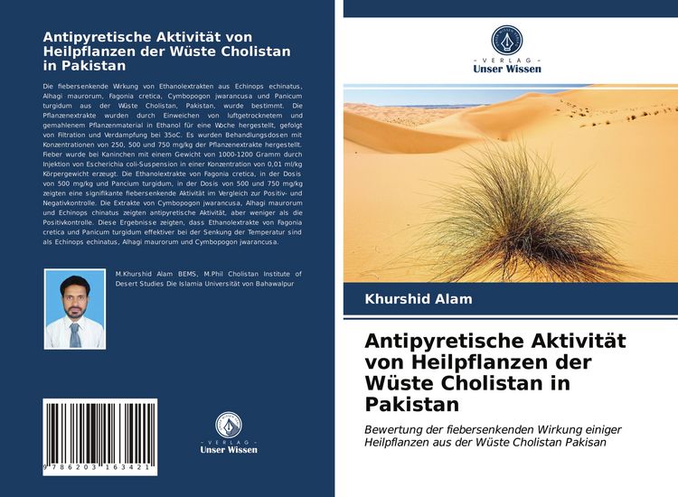Produktbild: Antipyretische Aktivit&auml;t von Heilpflanzen der W&uuml;ste Cholistan in Pakistan