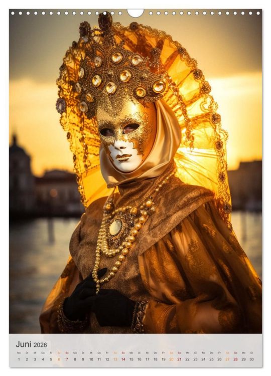 Produktbild: Karneval in Venedig (Wandkalender 2026 DIN A3 hoch), CALVENDO Monatskalender