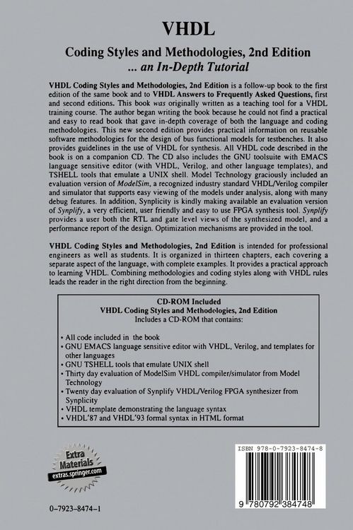 Produktbild: VHDL Coding Styles and Methodologies