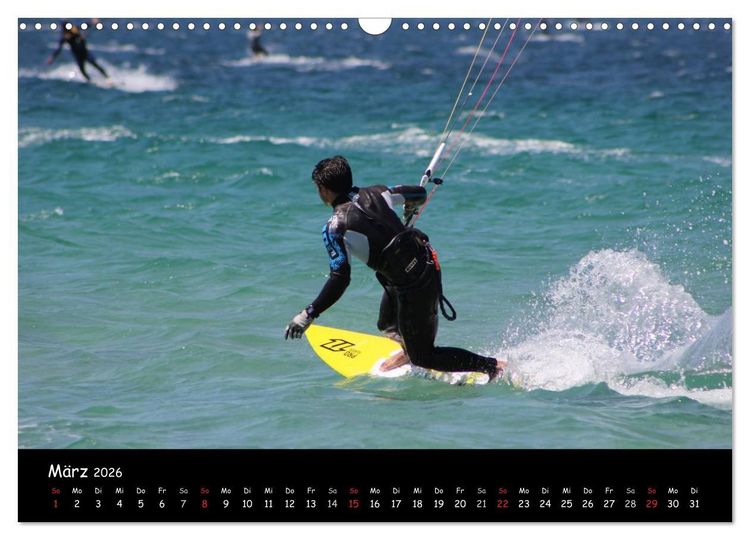 Produktbild: Kitesurfen &ndash; Faszination auf dem Wasser (Wandkalender 2026 DIN A3 quer), CALVENDO Monatskalender