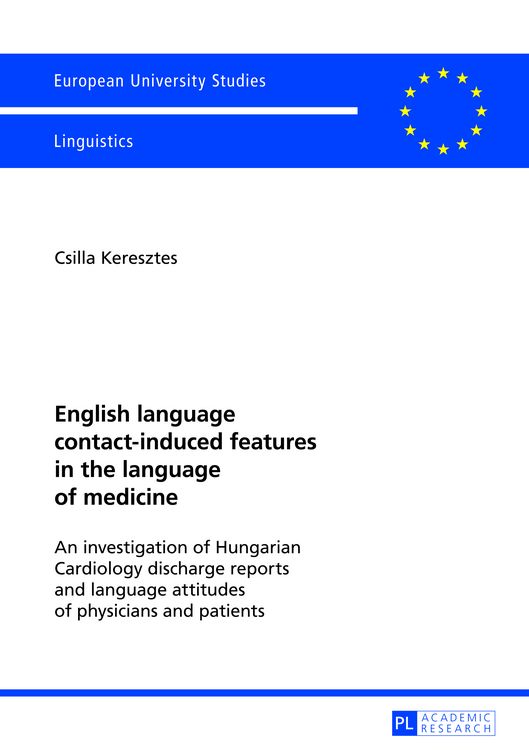 Produktbild: English language contact-induced features in the language of medicine