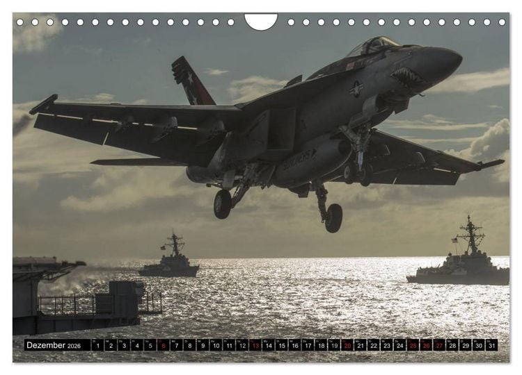 Produktbild: Kriegstechnik. Kampfjet-Impressionen (Wandkalender 2026 DIN A4 quer), CALVENDO Monatskalender