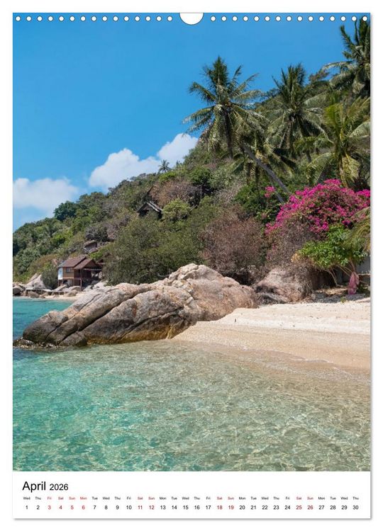 Produktbild: South East Asian Beaches (Wall Calendar 2026 DIN A3 portrait), CALVENDO 12 Month Wall Calendar