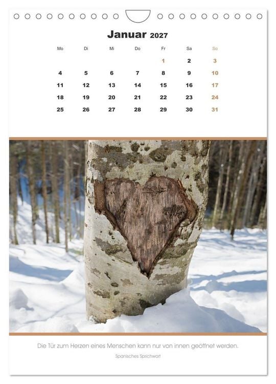 Produktbild: Attraktive Herzmotive 2027 (Wandkalender 2027 DIN A4 hoch), CALVENDO Monatskalender