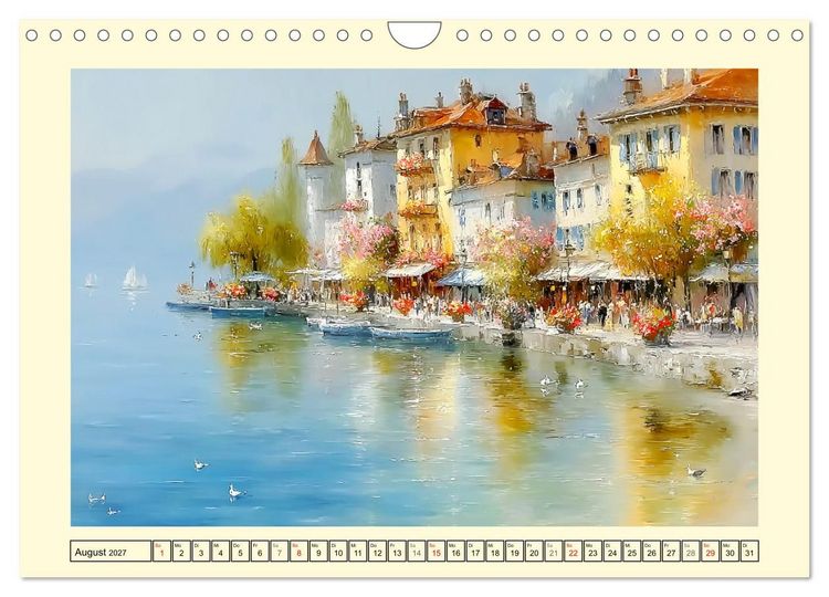 Produktbild: Reise durch die Schweiz. Malerische Einblicke in Stadt und Land (Wandkalender 2027 DIN A4 quer), CALVENDO Monatskalender