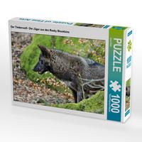 Produktbild: CALVENDO Puzzle Der Timberwolf - Der J&auml;ger aus den Rocky Mountains 1000 Teile Lege-Gr&ouml;&szlig;e 64 x 48 cm Foto-Puzzle Bild von Arno Klatt