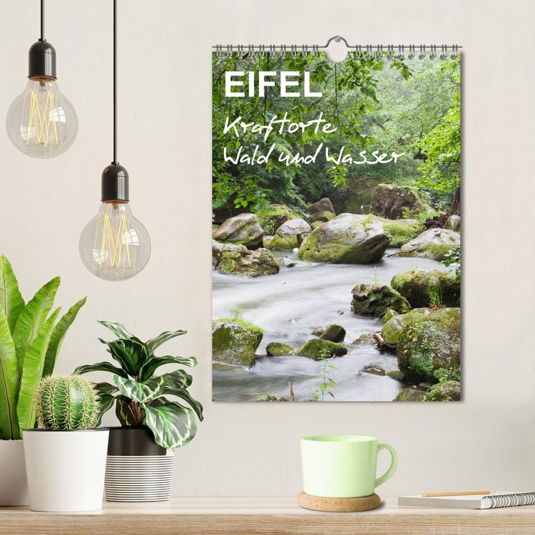 Produktbild: EIFEL - Kraftorte Wald und Wasser (Wandkalender 2026 DIN A4 hoch), CALVENDO Monatskalender