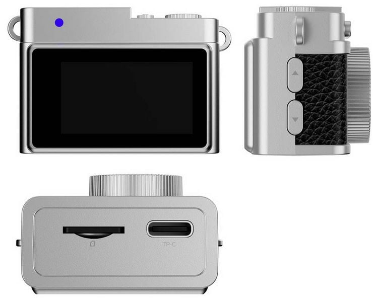 Produktbild: Easypix MiniPro XS1 Digitalkamera 2 Megapixel Schwarz, Silber Full HD Video, mit eingebautem Blitz, Integrierter Akku