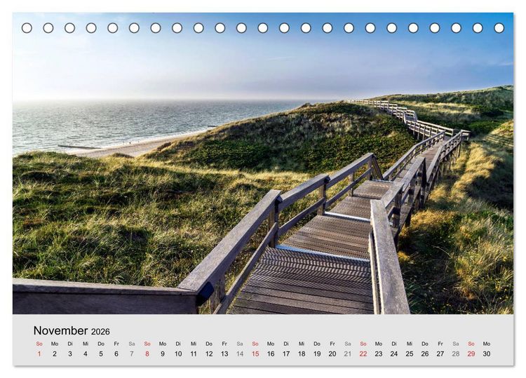 Produktbild: Sylt mein Inselblick (Tischkalender 2026 DIN A5 quer), CALVENDO Monatskalender