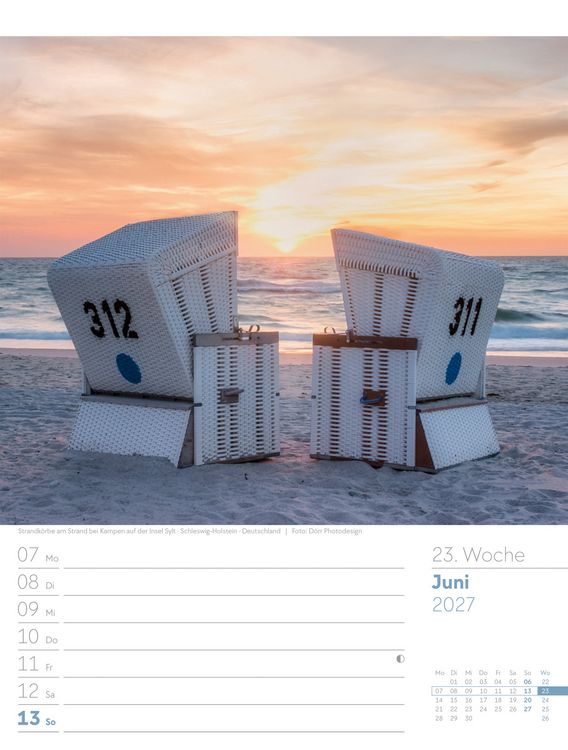 Produktbild: Am Meer Wochenplaner Kalender 2027