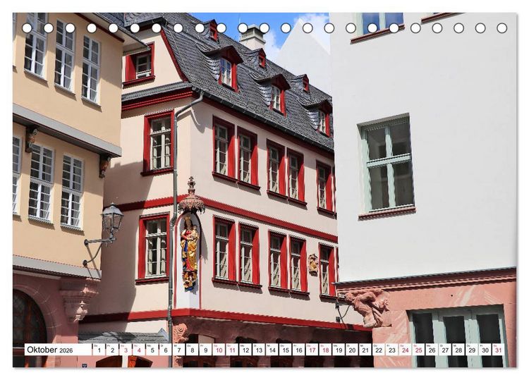 Produktbild: Frankfurt am Main die neue Altstadt vom Taxifahrer Petrus Bodenstaff (Tischkalender 2026 DIN A5 quer), CALVENDO Monatskalender