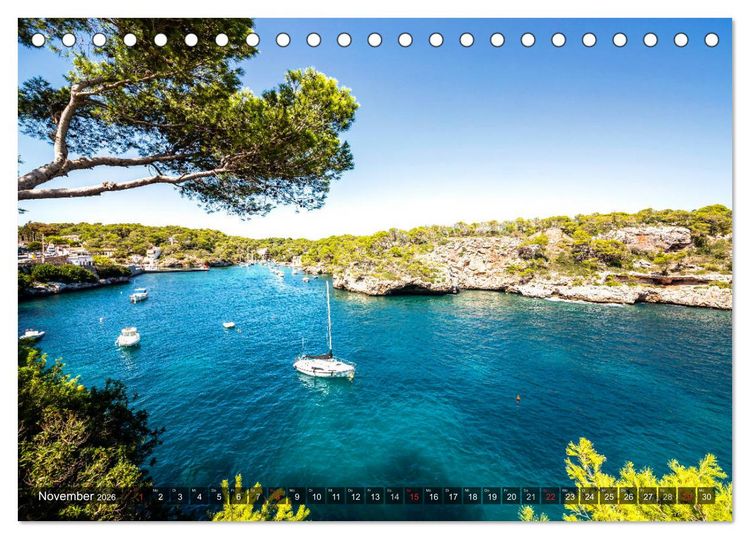 Produktbild: Mallorca - Flair einer Insel (Tischkalender 2026 DIN A5 quer), CALVENDO Monatskalender