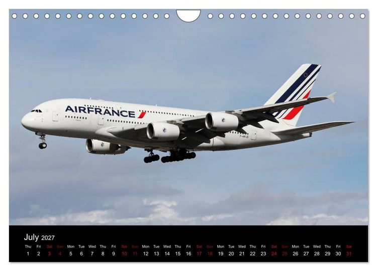Produktbild: A380 SuperJumbo (Wall Calendar 2027 DIN A4 landscape), CALVENDO 12 Month Wall Calendar