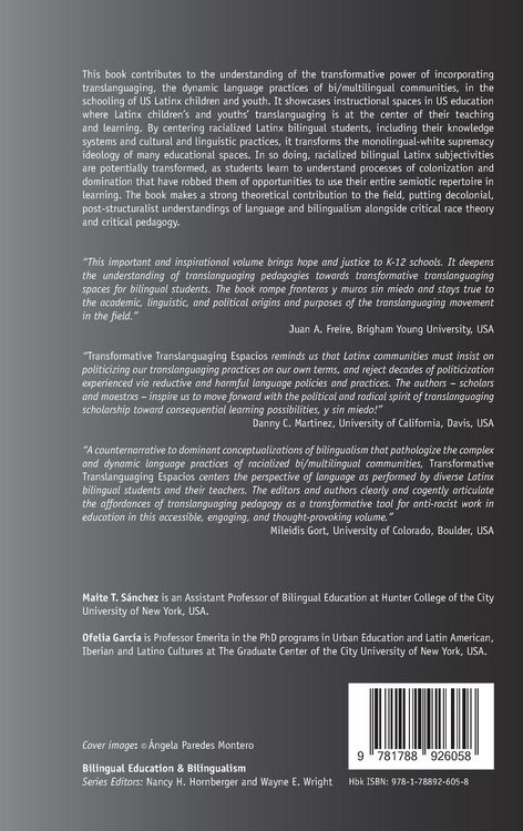 Produktbild: Transformative Translanguaging Espacios