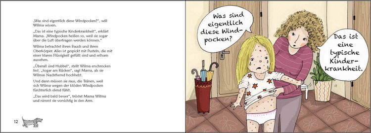 Produktbild: Wilma und die Windpocken - Das Bilder-Erz&auml;hlbuch f&uuml;r Kinder, die Windpocken haben oder mehr dar&uuml;ber wissen wollen