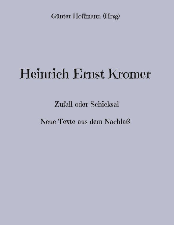 Produktbild: Heinrich Ernst Kromer