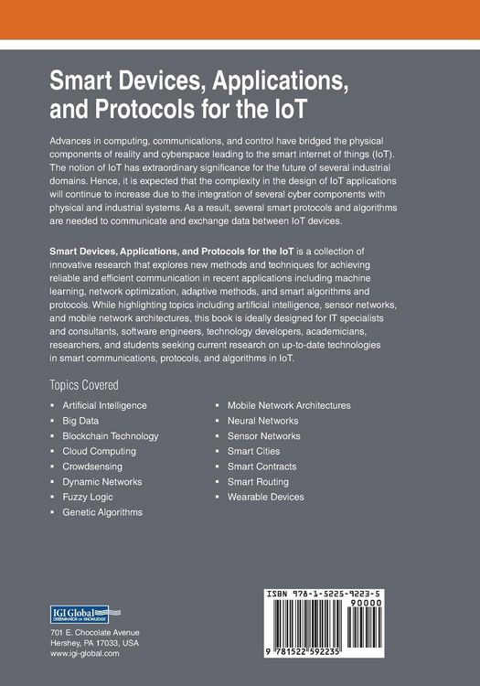 Produktbild: Smart Devices, Applications, and Protocols for the IoT
