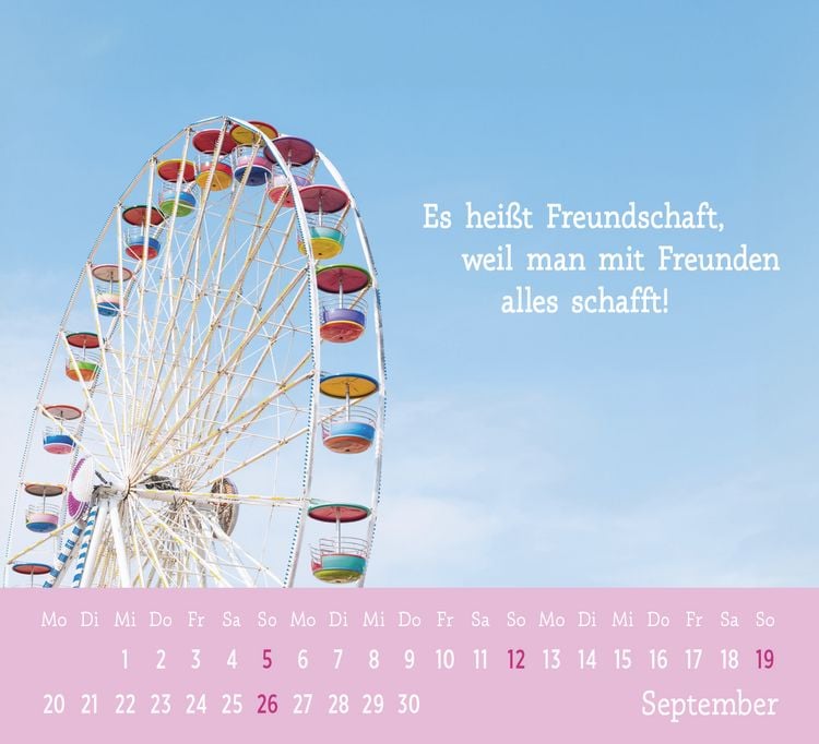 Produktbild: Mini-Kalender 2027: Der kleine Freundschaftskalender