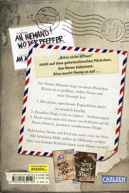 Produktbild: Schleimig! / Bitte nicht &ouml;ffnen Bd. 2