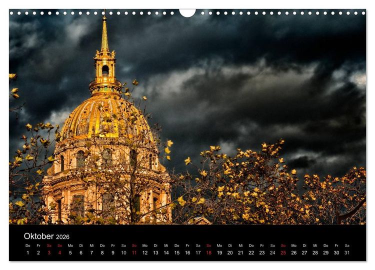 Produktbild: Paris - Impressionen einer Weltstadt (Wandkalender 2026 DIN A3 quer), CALVENDO Monatskalender