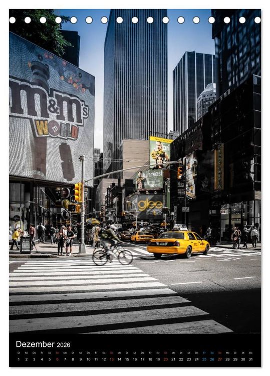 Produktbild: NEW YORK &ndash; street view (Tischkalender 2026 DIN A5 hoch), CALVENDO Monatskalender