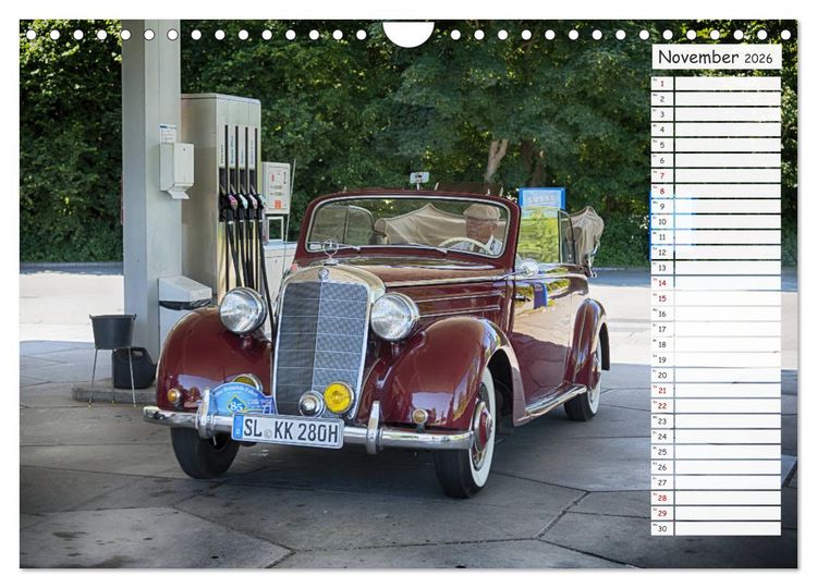 Produktbild: Mercedes Benz 170 Cabriolet (Wandkalender 2026 DIN A4 quer), CALVENDO Monatskalender