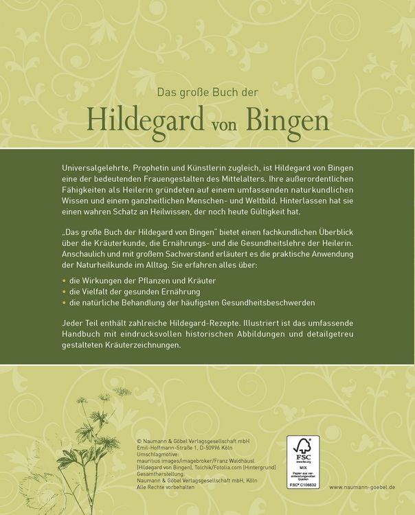 Produktbild: Das gro&szlig;e Buch der Hildegard von Bingen