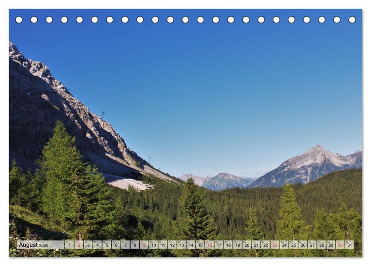 Produktbild: Zugspitze - Der h&ouml;chste Berg Deutschlands (Tischkalender 2026 DIN A5 quer), CALVENDO Monatskalender