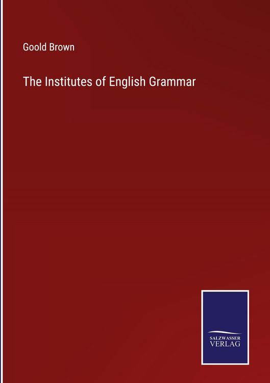 Produktbild: The Institutes of English Grammar