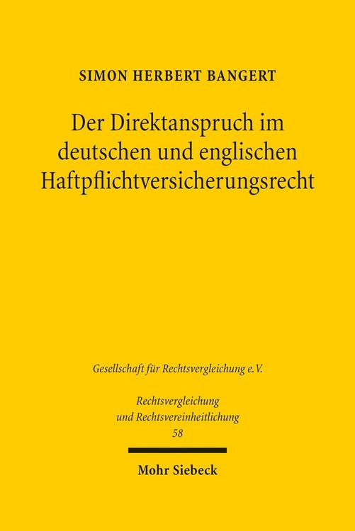 Produktbild: Der Direktanspruch im deutschen und englischen Haftpflichtversicherungsrecht