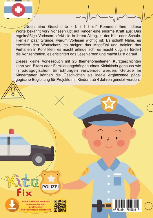 Produktbild: KitaFix-Kurzgeschichten Polizei, Feuerwehr und Krankenwagen