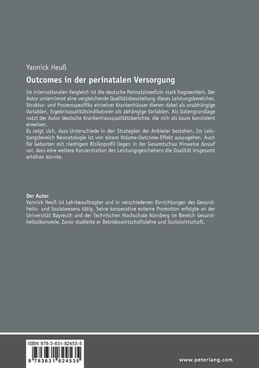 Produktbild: Outcomes in der perinatalen Versorgung