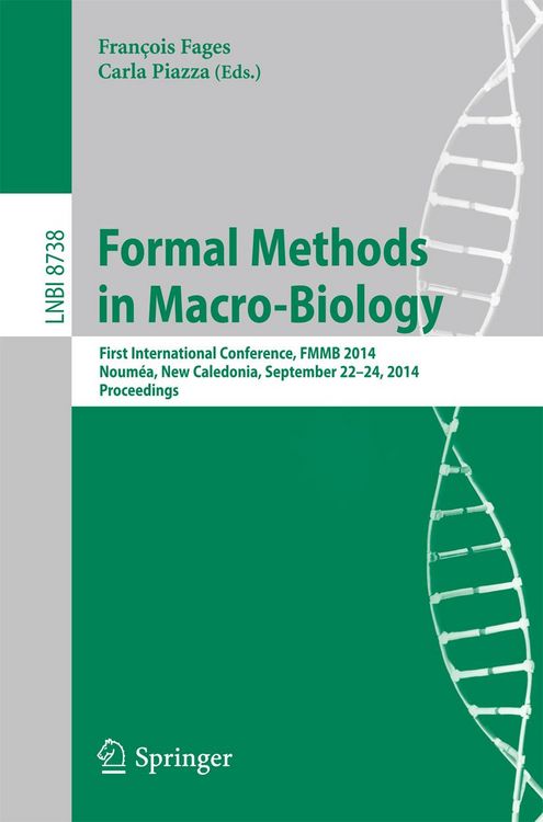 Produktbild: Formal Methods in Macro-Biology