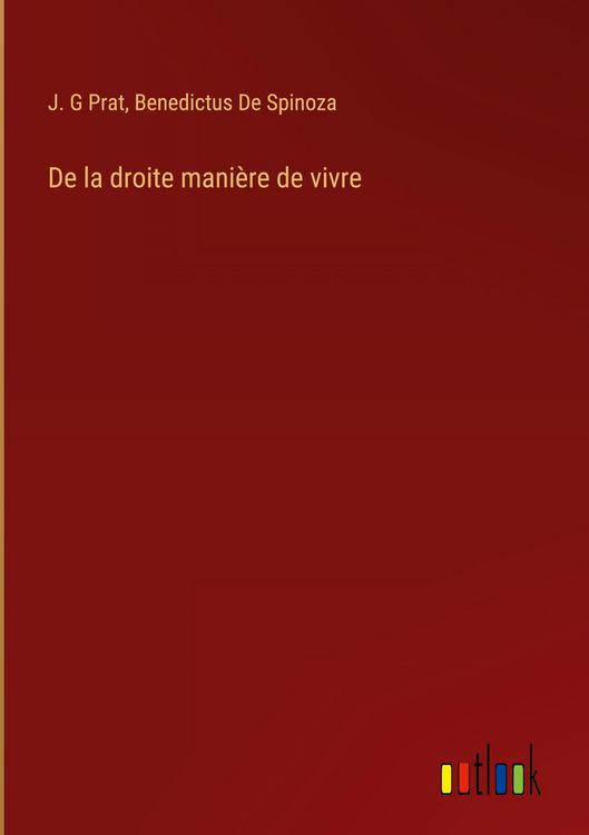 Produktbild: De la droite mani&egrave;re de vivre