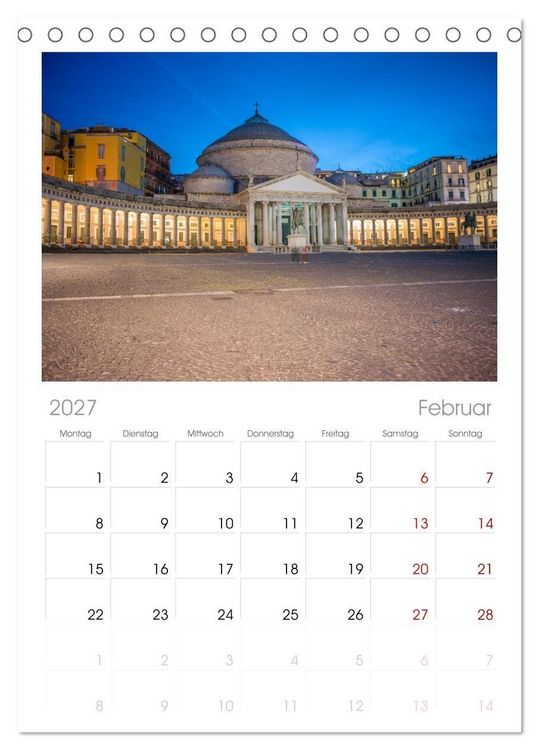 Produktbild: Tischplaner 2027 - Wundersch&ouml;nes Neapel - Bella Napoli (A5 Tischkalender zum Aufstellen) CALVENDO