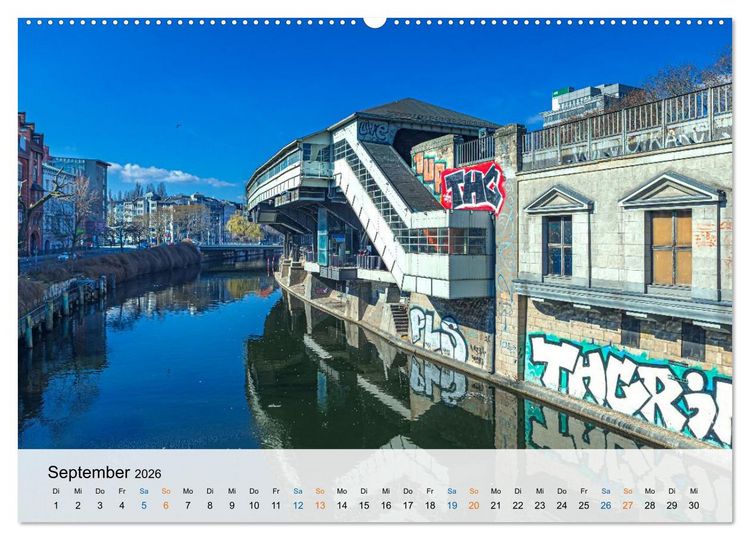 Produktbild: Berliner Wasserwege &ndash; Die Spree und ihre Kan&auml;le (Wandkalender 2026 DIN A2 quer), CALVENDO Monatskalender