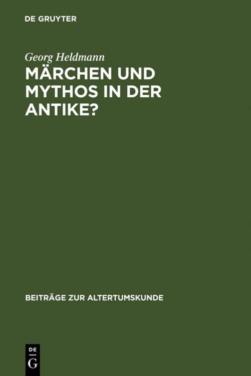 Produktbild: M&auml;rchen und Mythos in der Antike?