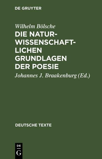 Produktbild: Die naturwissenschaftlichen Grundlagen der Poesie