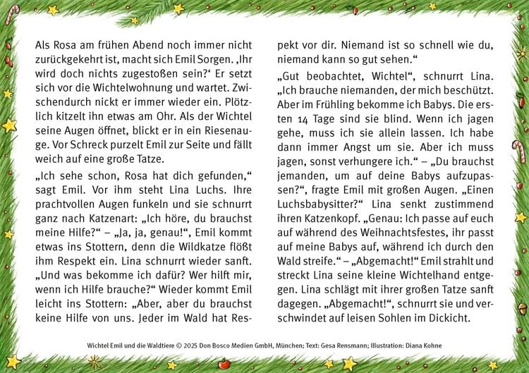 Produktbild: Wichtel Emil und die Waldtiere. 24 Geschichten zum Vorlesen im Advent. F&uuml;r Kinder von 3 bis 6