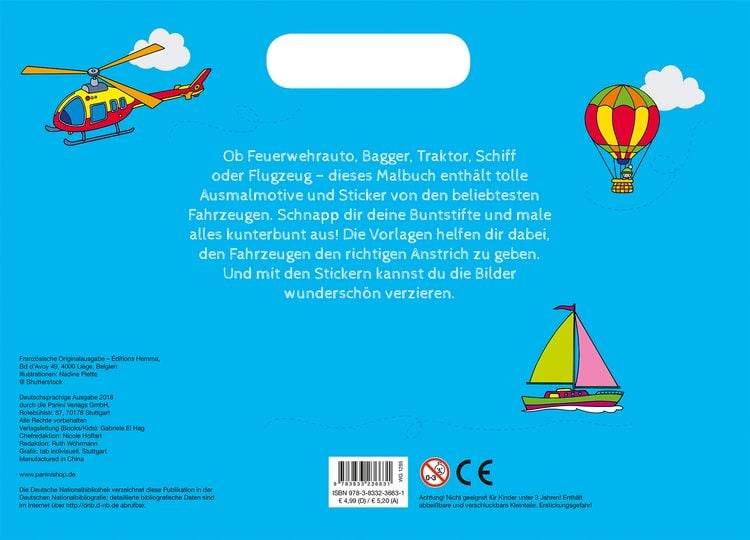 Produktbild: Mein erstes Fahrzeug-Malbuch