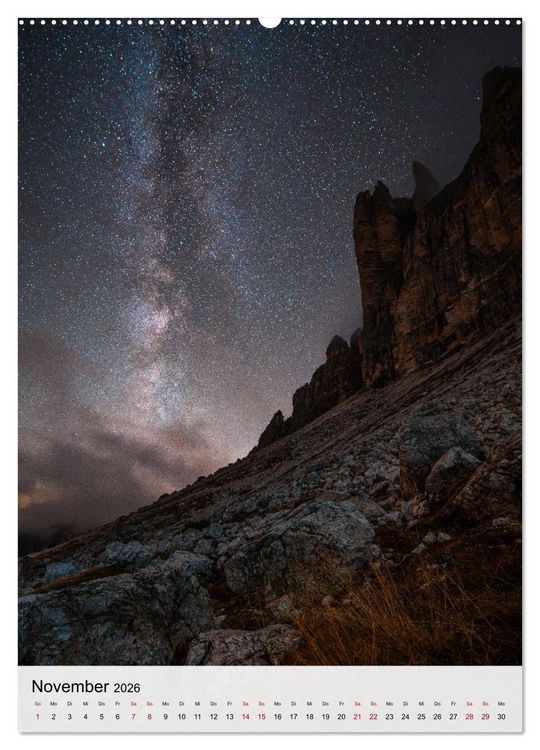 Produktbild: Die Dolomiten - Berge, die begeistern (Wandkalender 2026 DIN A2 hoch), CALVENDO Monatskalender