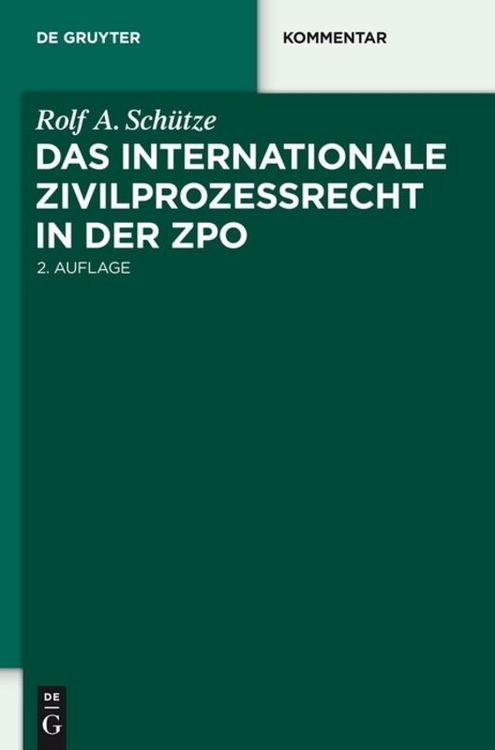 Produktbild: Das internationale Zivilprozessrecht in der ZPO