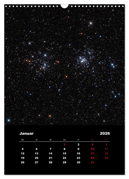 Produktbild: Das Universum (Wandkalender 2026 DIN A3 hoch), CALVENDO Monatskalender